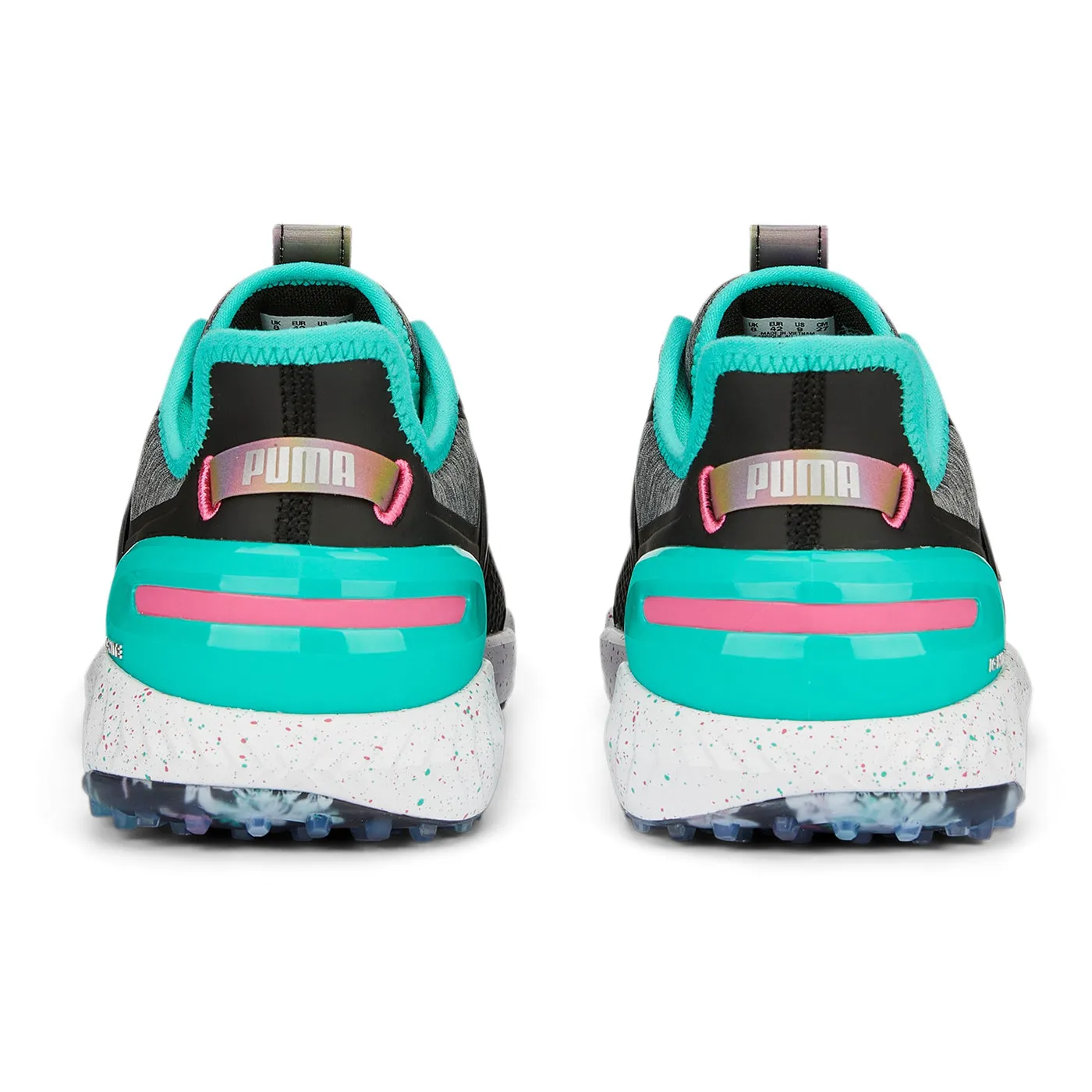 Puma X Ptc Ignite Elevate Spikeless Golf Shoes - Puma Black/ Aqua Green/ Shocking Pink Confidence Starts Here Father's Day Sale