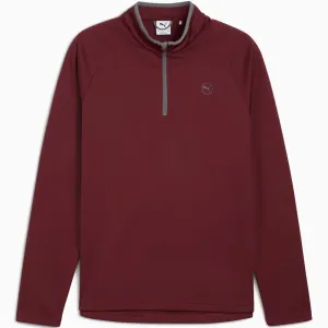 Father's Day Sale Puma Waffle Fleece 1/4 Zip Pullover - Ruby Shimmer