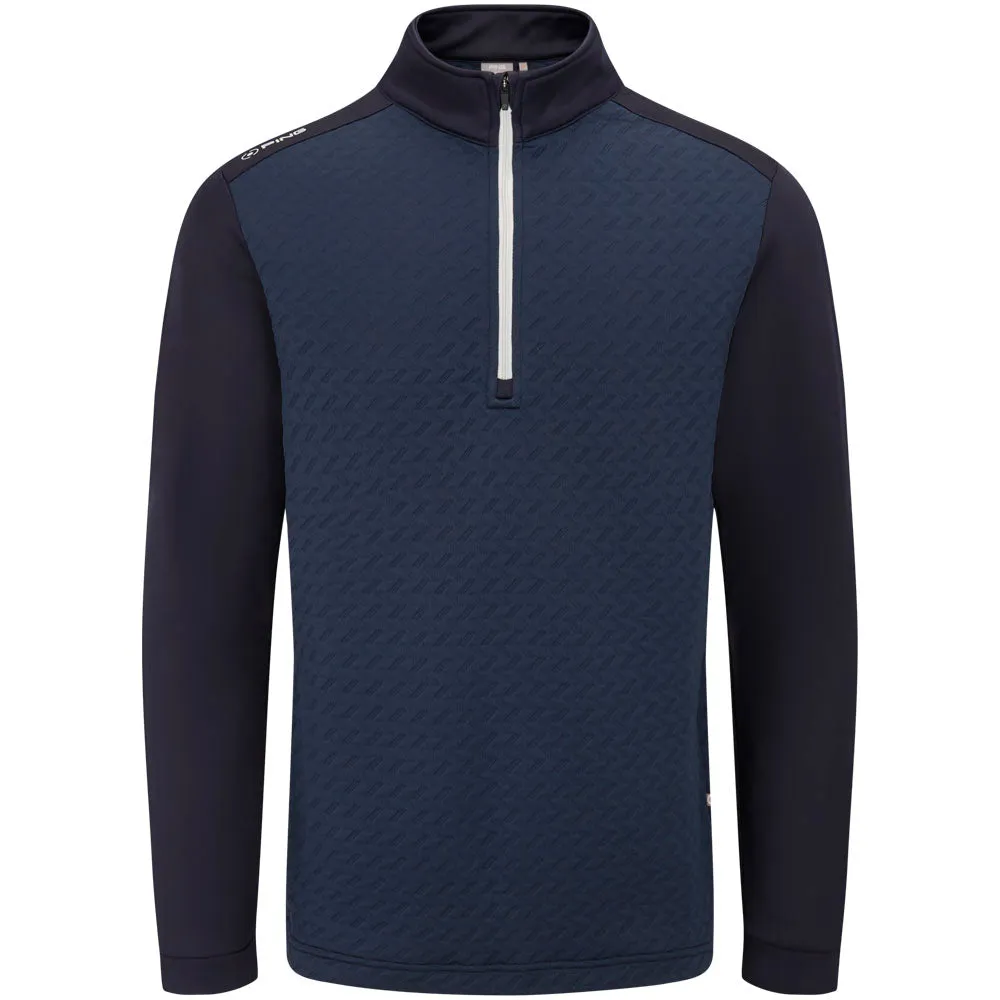 Loud Looks, Smooth Moves Break Boundaries Ping Whister 1/2 Zip Pullover - Navy