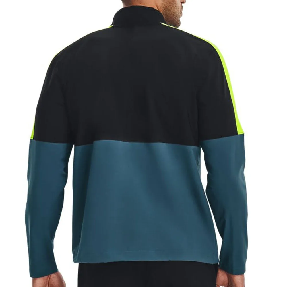 Under Armour Storm Windstrike 1/2 Zip Pullover - Static Blue/Still Water Step Out Boldly Empower Your Journey
