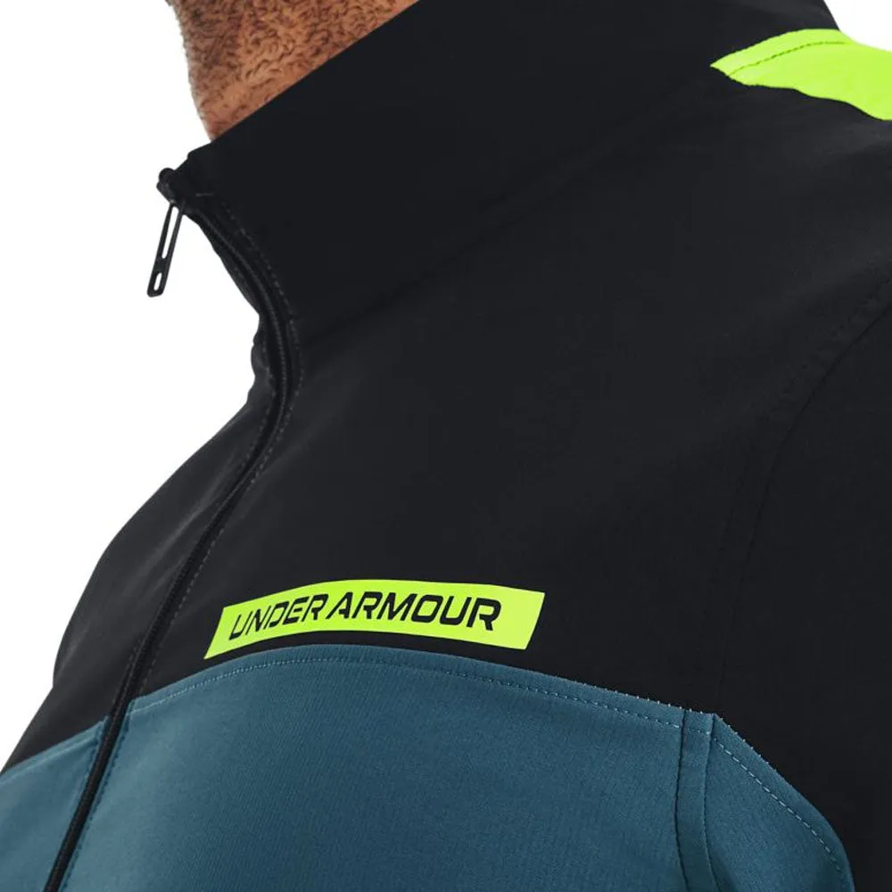 Halloween Sale Under Armour Storm Windstrike 1/2 Zip Pullover - Static Blue/Still Water