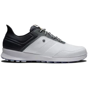 Break Boundaries Hit Your Next Level Footjoy Stratos Spikeless Waterproof Shoes - White/Charcoal/Blue