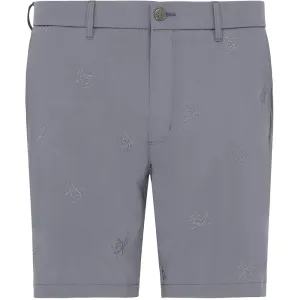 Style Meets Power Original Penguin All-Over Pete Embroidery Shorts - Quiet Shade