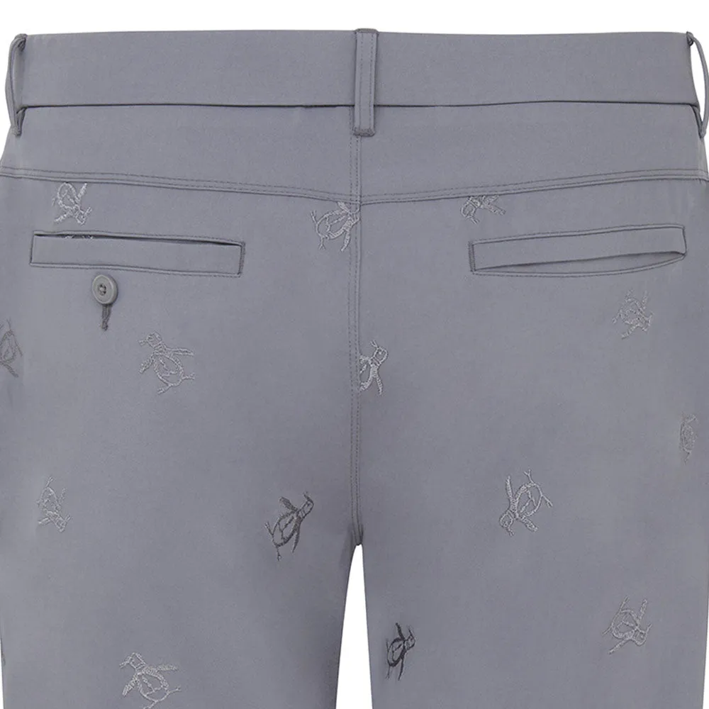 Christmas Eve Sale Hit Your Next Level Original Penguin All-Over Pete Embroidery Shorts - Quiet Shade