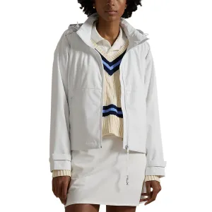 Rlx Ralph Lauren Women'S Waterproof Hooded Golf Jacket - Pure White Engineered for Speed