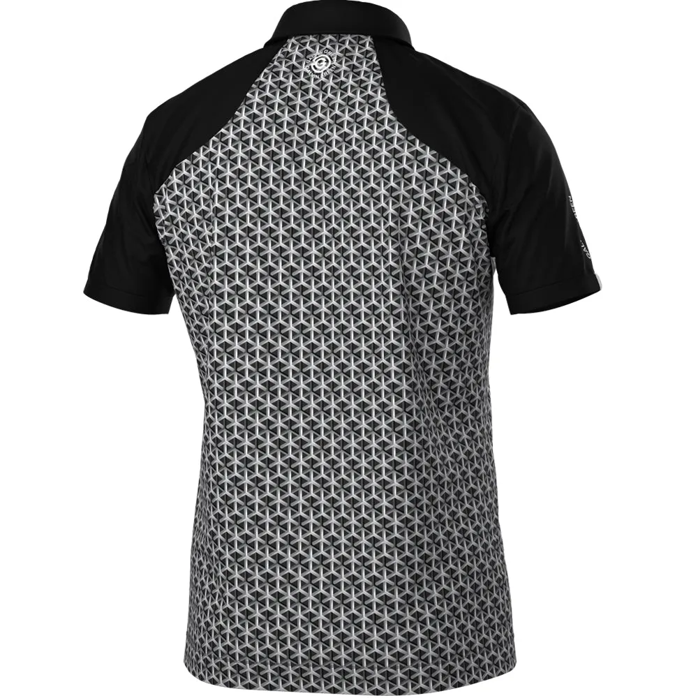 New Year's Eve Sale Built for the Bold Galvin Green Mio Polo Shirt - Sharkskin/Black