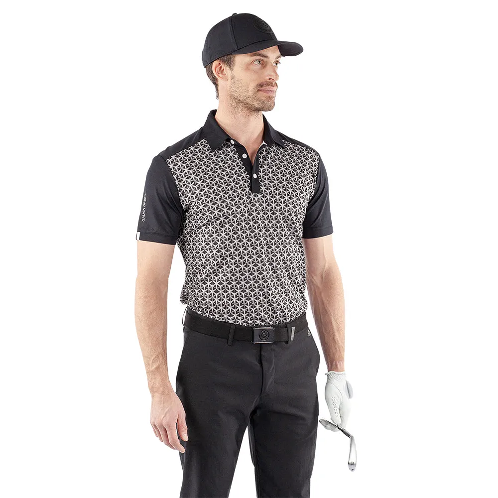 Step Into Strength Affordable Galvin Green Mio Polo Shirt - Sharkskin/Black