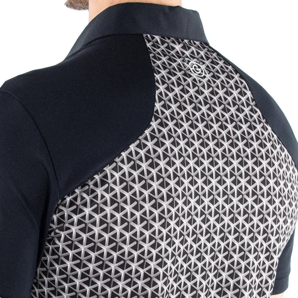 Galvin Green Mio Polo Shirt - Sharkskin/Black Black Friday Exclusive
