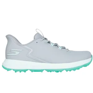 Skechers Go Golf Elite 6 Ladies Spikeless Waterproof Shoes - Grey/Mint Budget Friendly Father's Day Sale
