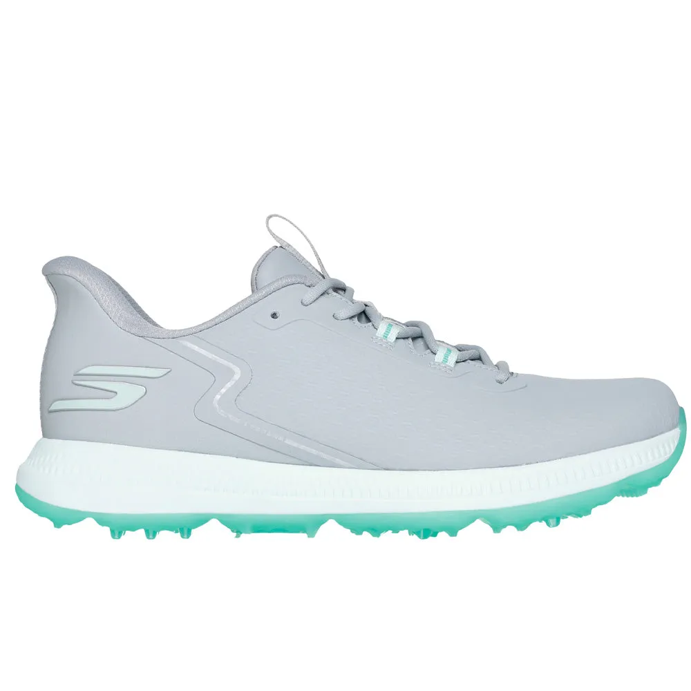 Dare to Lead Skechers Go Golf Elite 6 Ladies Spikeless Waterproof Shoes - Grey/Mint