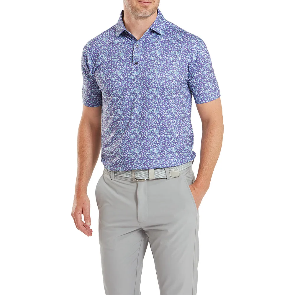 Footjoy Primrose Print Lisle Polo Shirt - Thistle Hit Your Next Level Made to Turn Heads