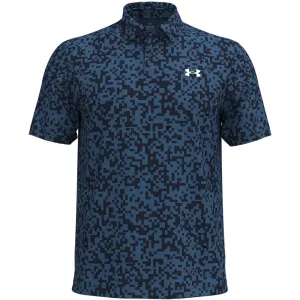 Move Beyond Ordinary Father's Day Sale Under Armour T2G Printed Polo Shirt - Midnight Navy/Blue Atlantis/White