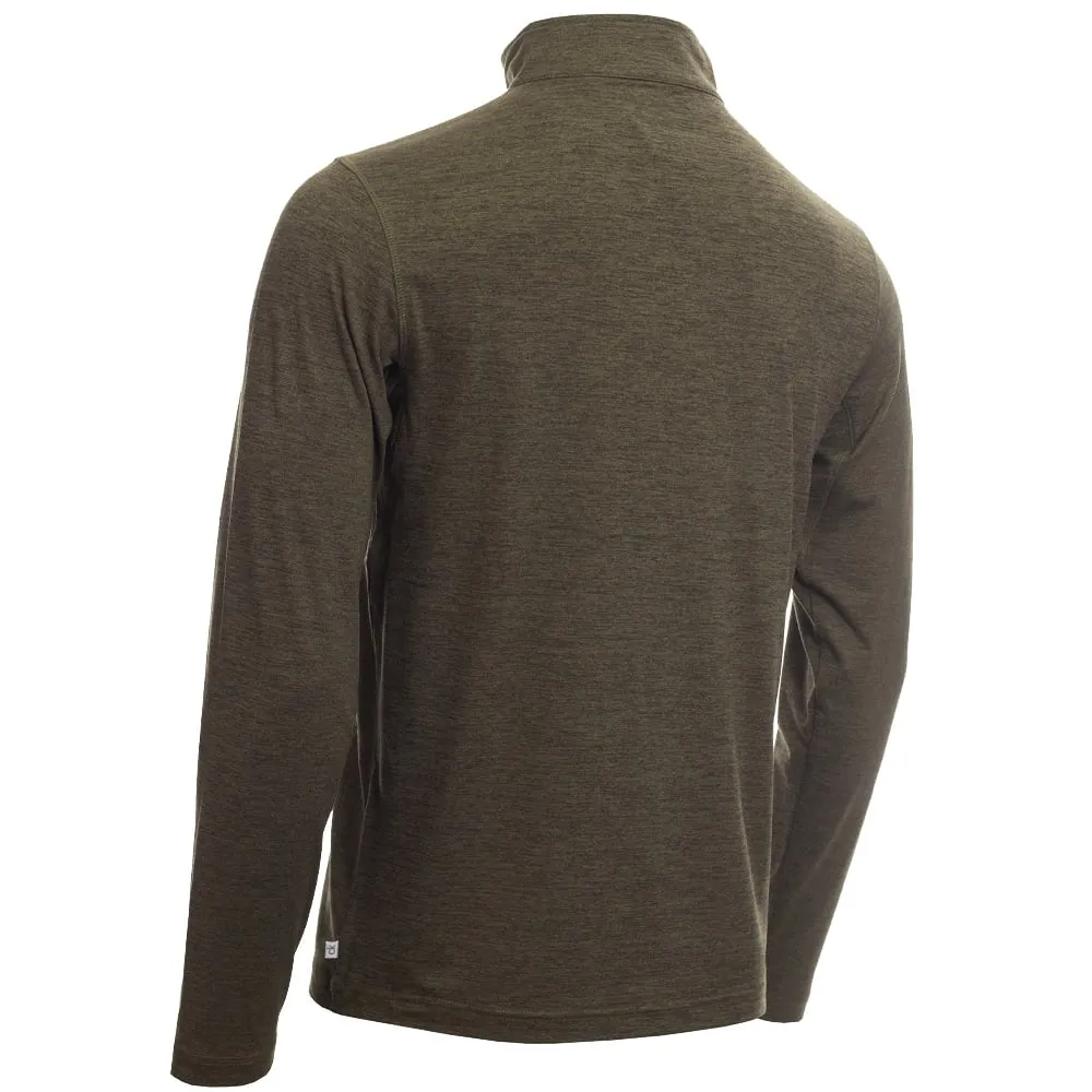 Calvin Klein Newport 1/2 Zip Pullover - Olive Green Marl Budget Friendly
