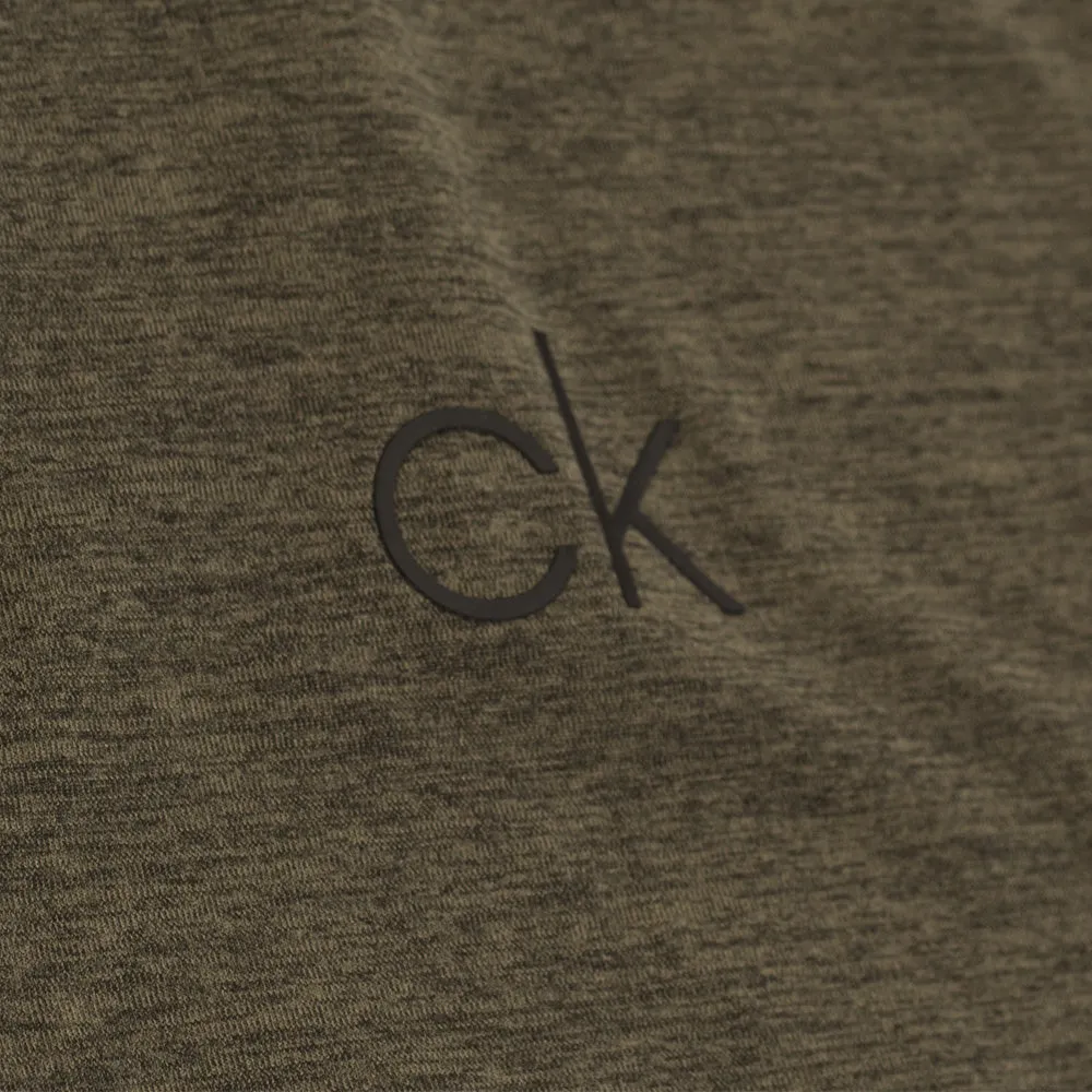 Game-Changer Footwear Never Just Walk Calvin Klein Newport 1/2 Zip Pullover - Olive Green Marl