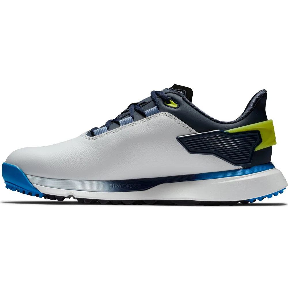Memorial Day Sale Dress from the Feet Up Footjoy Pro Slx Spikeless Waterproof Shoes - White/Navy/Blue