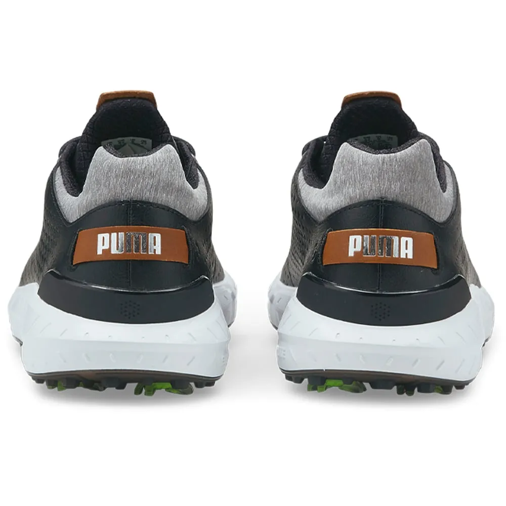 Make a Statement Puma Ignite Articulate Leather Spiked Waterproof Shoes - Black/Silver