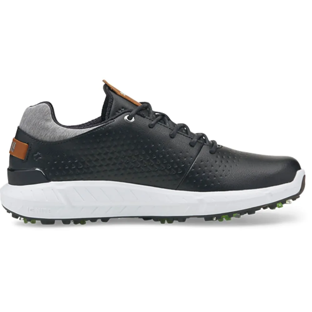 Puma Ignite Articulate Leather Spiked Waterproof Shoes - Black/Silver The Fast Lane Choice