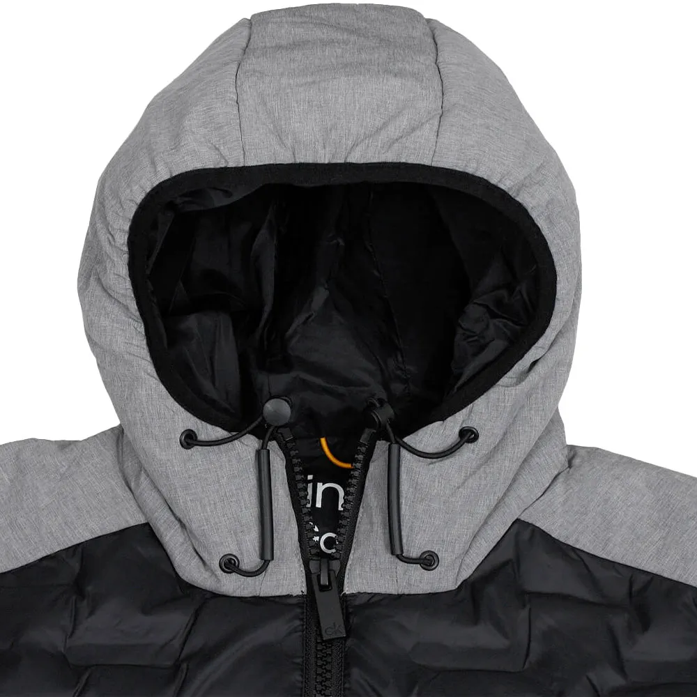 Father's Day Sale Stride with Confidence Calvin Klein Bridgeport Padded Jacket - Grey Marl/Black