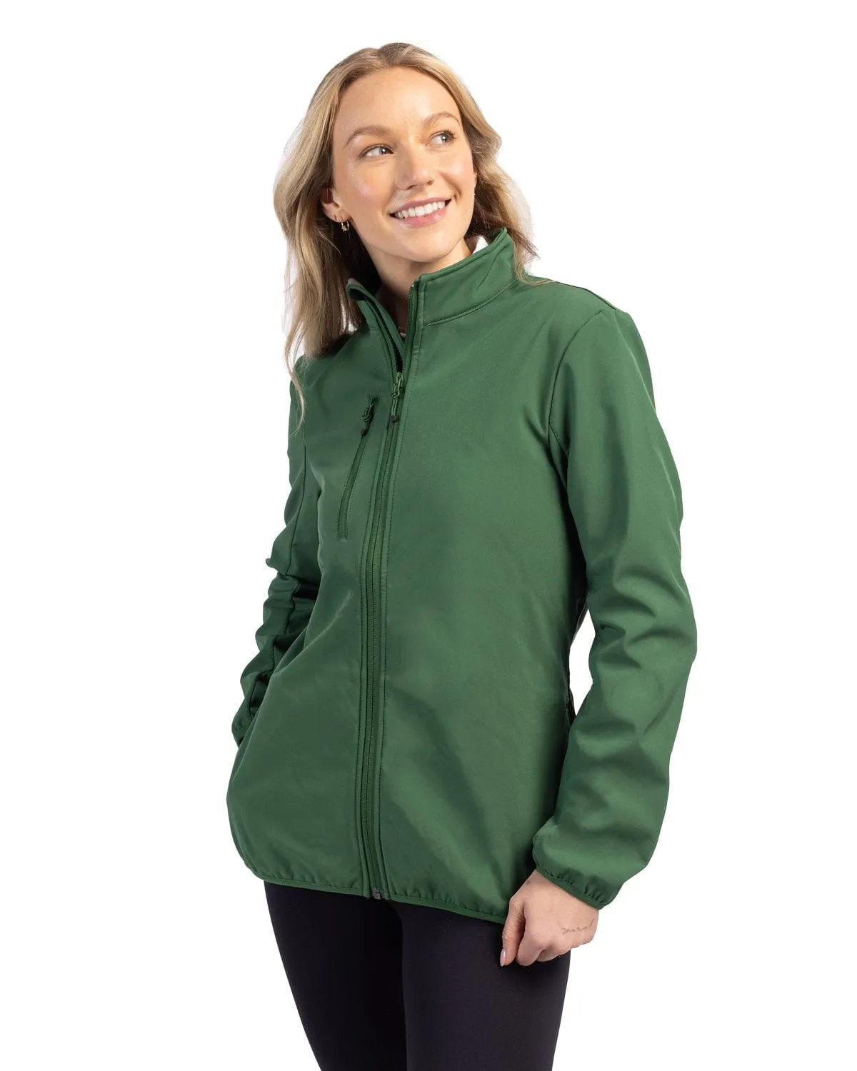 Stride with Confidence Clique By Cutter & Buck - Women'S Trail Stretch Softshell Jacket
