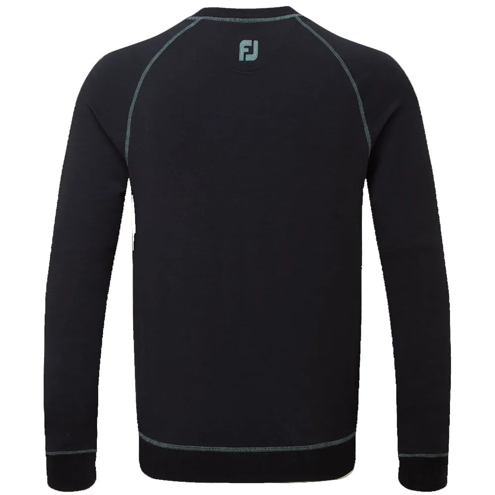 Born to Stand Out Gear Up and Go Footjoy French Terry Crew Neck Sweater - Heather Navy