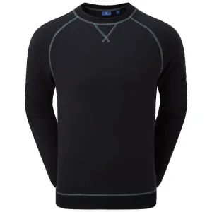 Engineered for Speed Move Like You Mean It Footjoy French Terry Crew Neck Sweater - Heather Navy