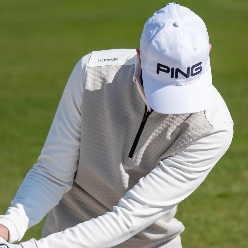 Ping Nolan 1/4 Zip Pullover - Willow/Egret Economical