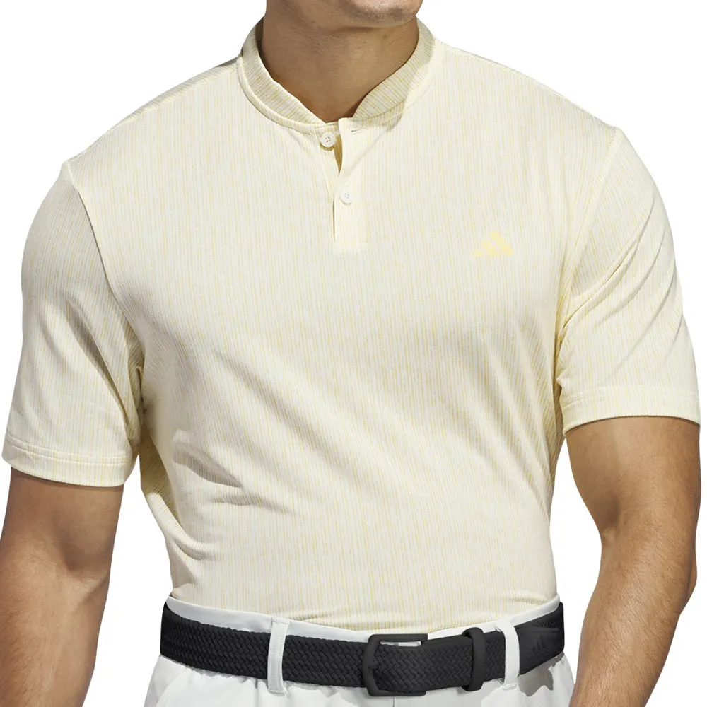 Move Like You Mean It Adidas Sport Stripe Polo Shirt - Ivory/Semi Spark