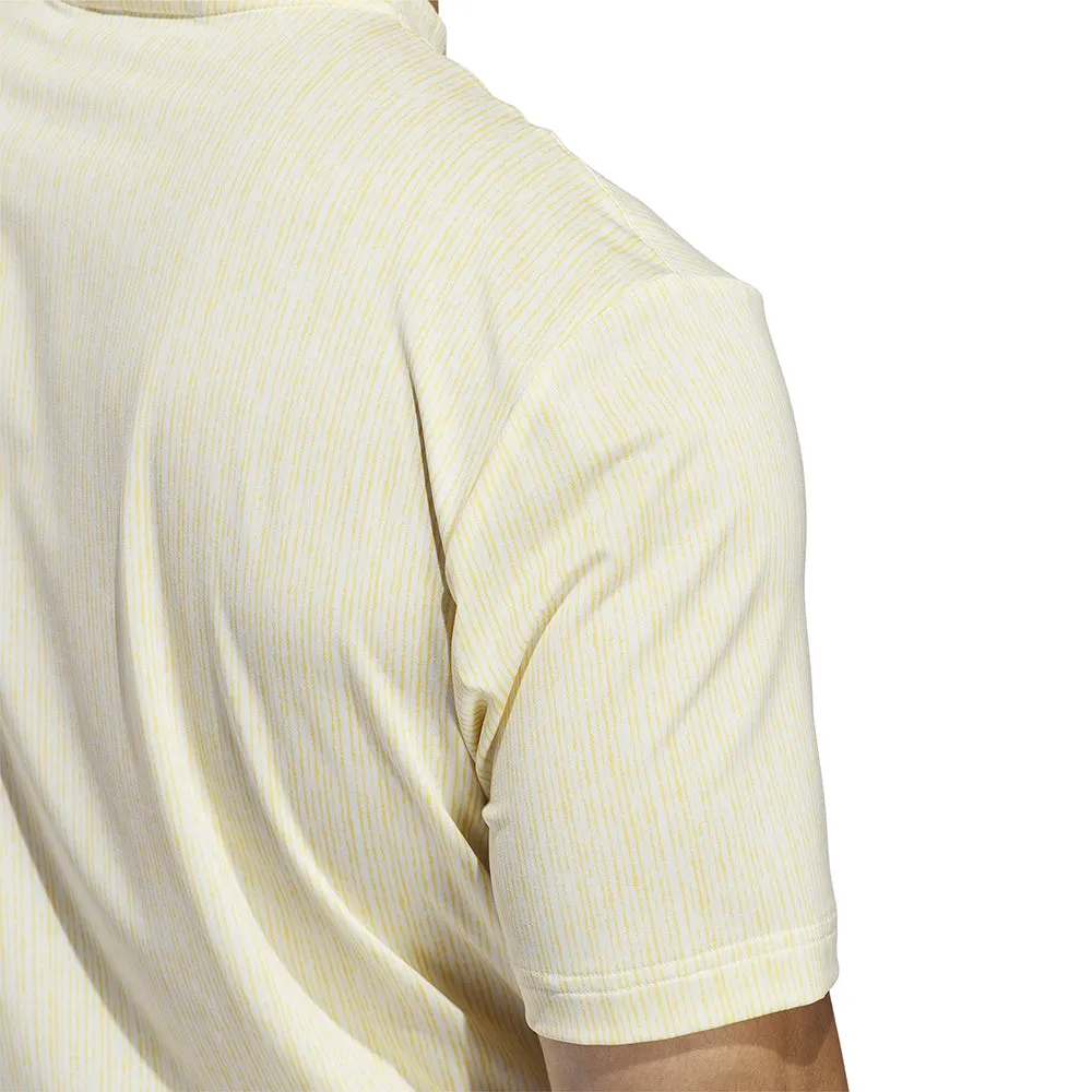 Adidas Sport Stripe Polo Shirt - Ivory/Semi Spark Built to Perform