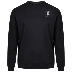 Break Boundaries Puma Cloudspun Patch Crewneck Sweater - Black Heather