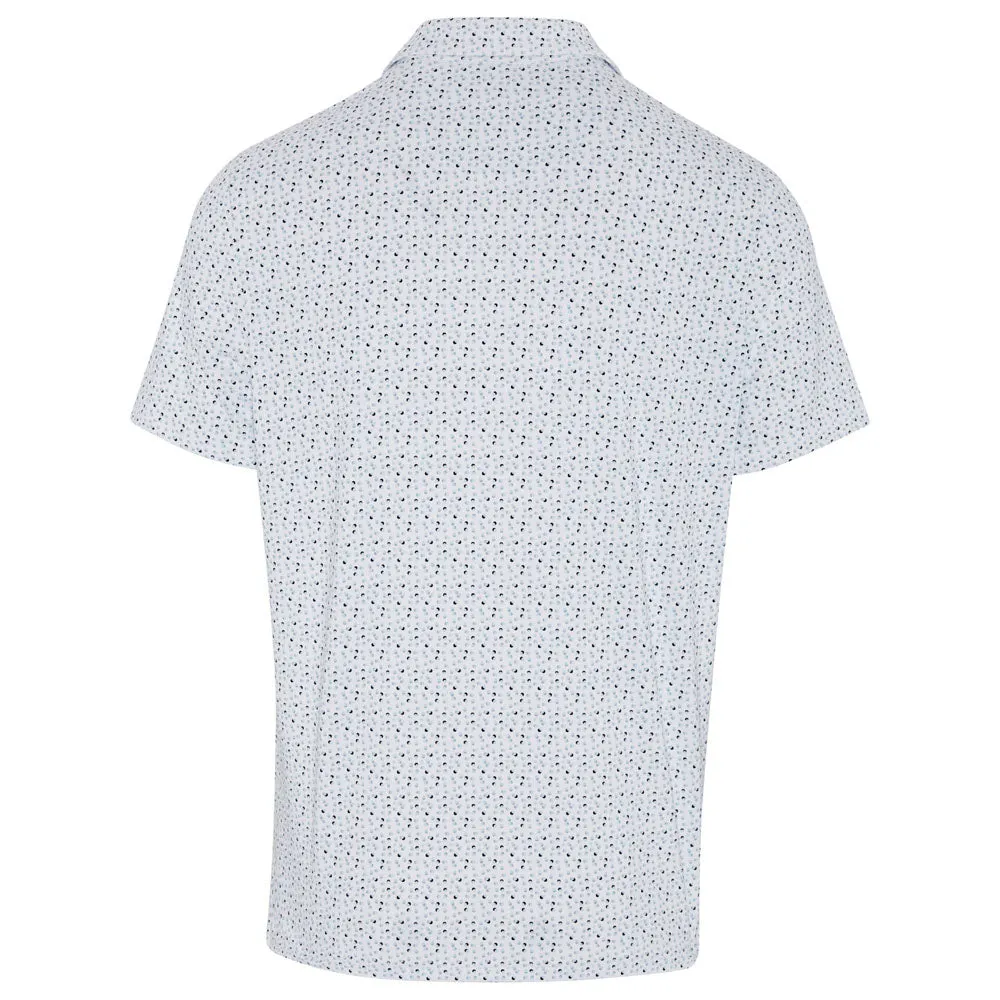Original Penguin All Over Golf Ball Print Polo Shirt - Bright White Empower Your Journey