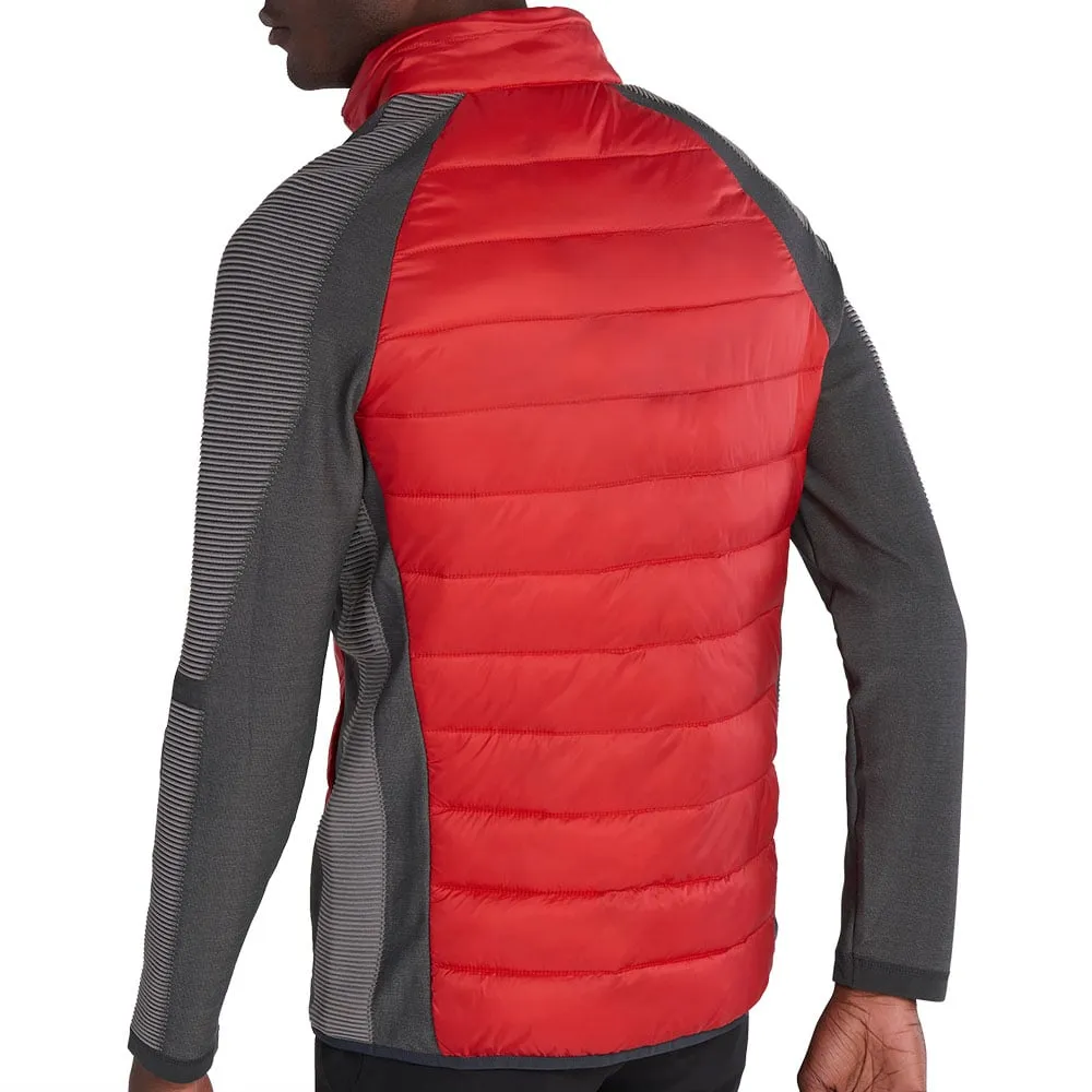 President's Day Sale Calvin Klein Dynamo Tech Knit Jacket - Urban/Cardinal Red