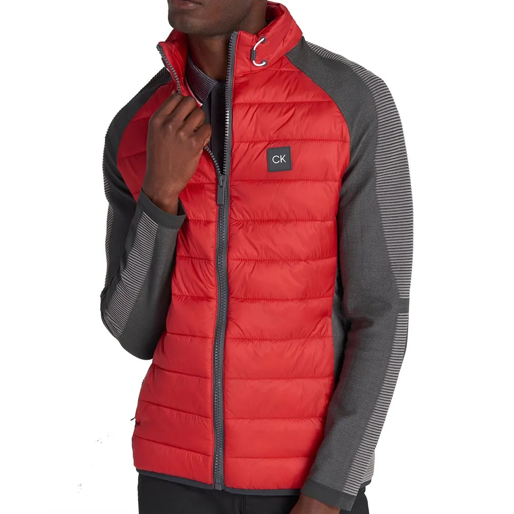 Calvin Klein Dynamo Tech Knit Jacket - Urban/Cardinal Red Walk Tall Built for the Bold