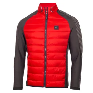 Rule the Streets Walk with Power Calvin Klein Dynamo Tech Knit Jacket - Urban/Cardinal Red