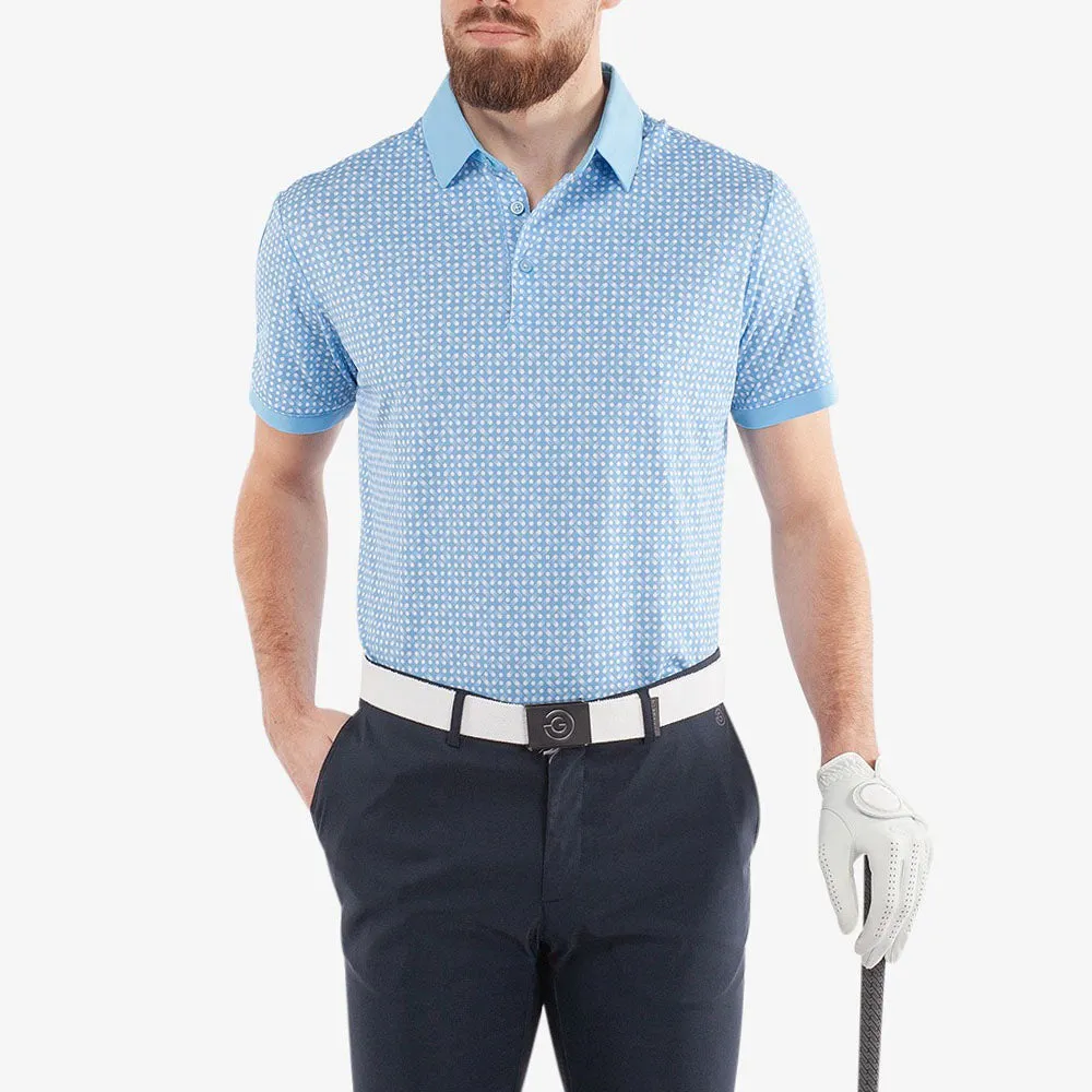 Galvin Green Melvin Polo Shirt - Alaskan Blue/White Empower Your Journey Footwear for the Fearless
