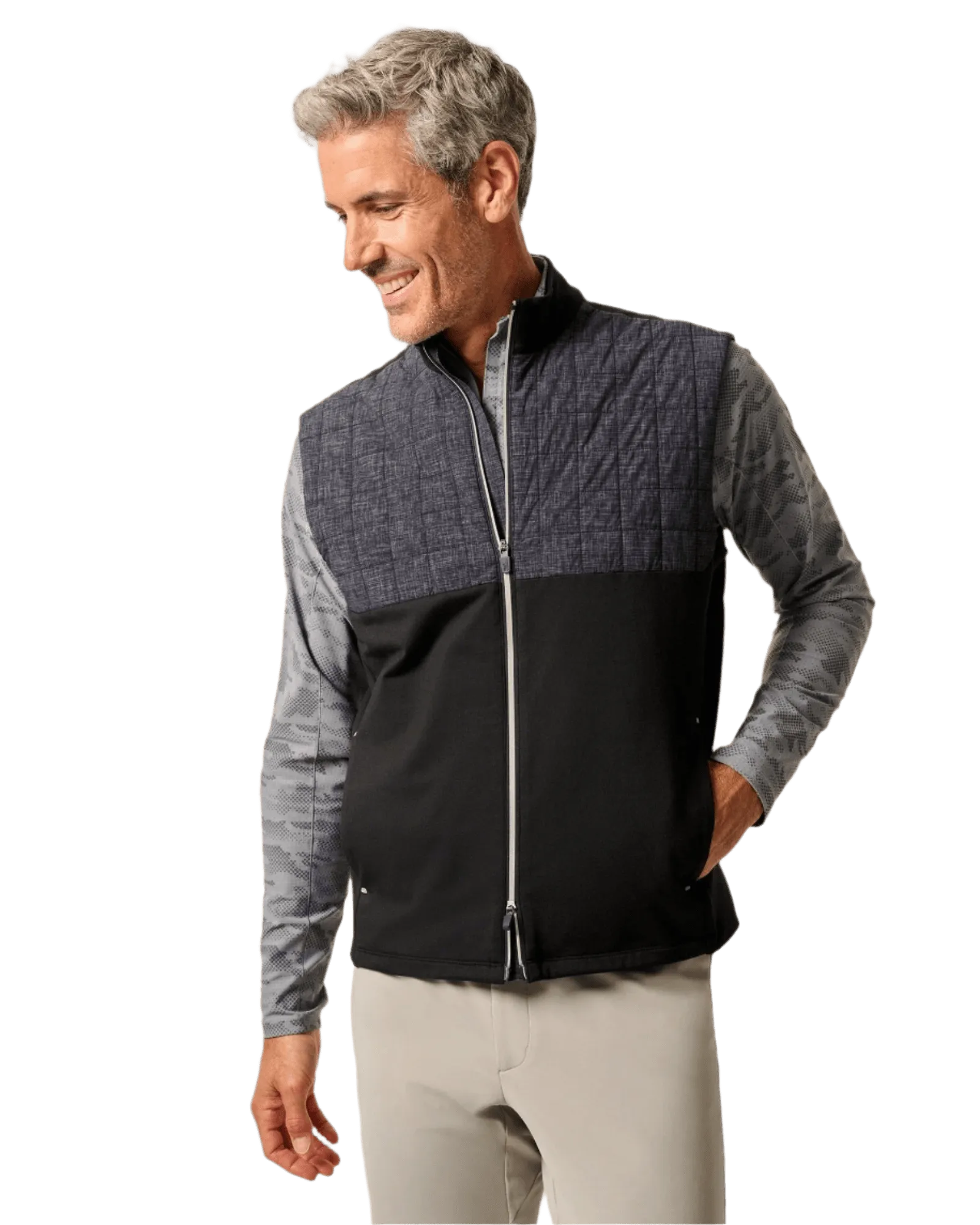 Johnnie-O - Filroy Mixed Media Performance Vest The Fast Lane Choice