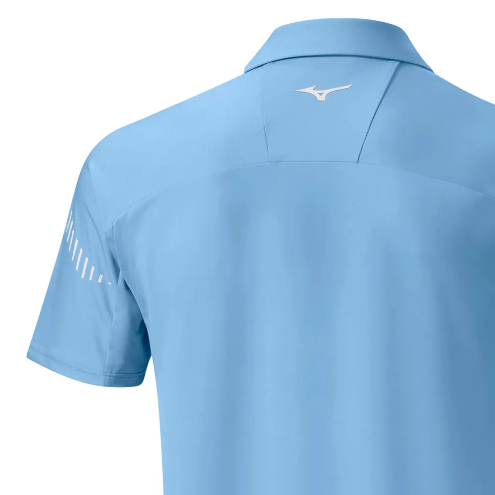 Power Every Step Move Like You Mean It Mizuno Laser Rb Polo Shirt - Air Blue