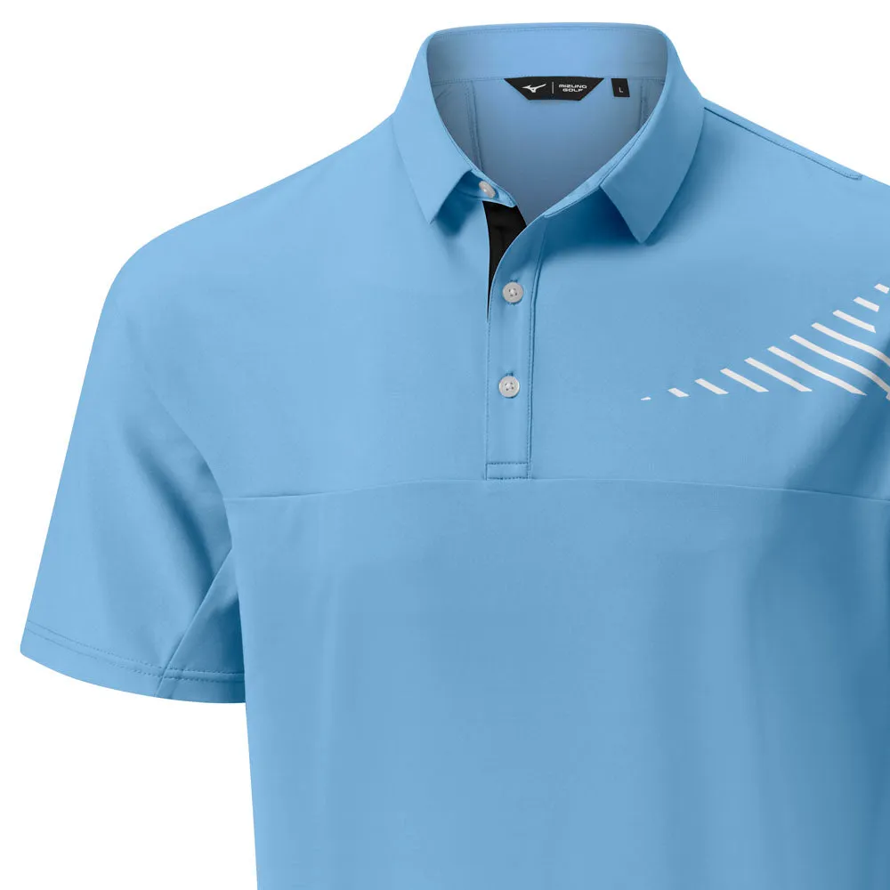 Winter Sale Mizuno Laser Rb Polo Shirt - Air Blue