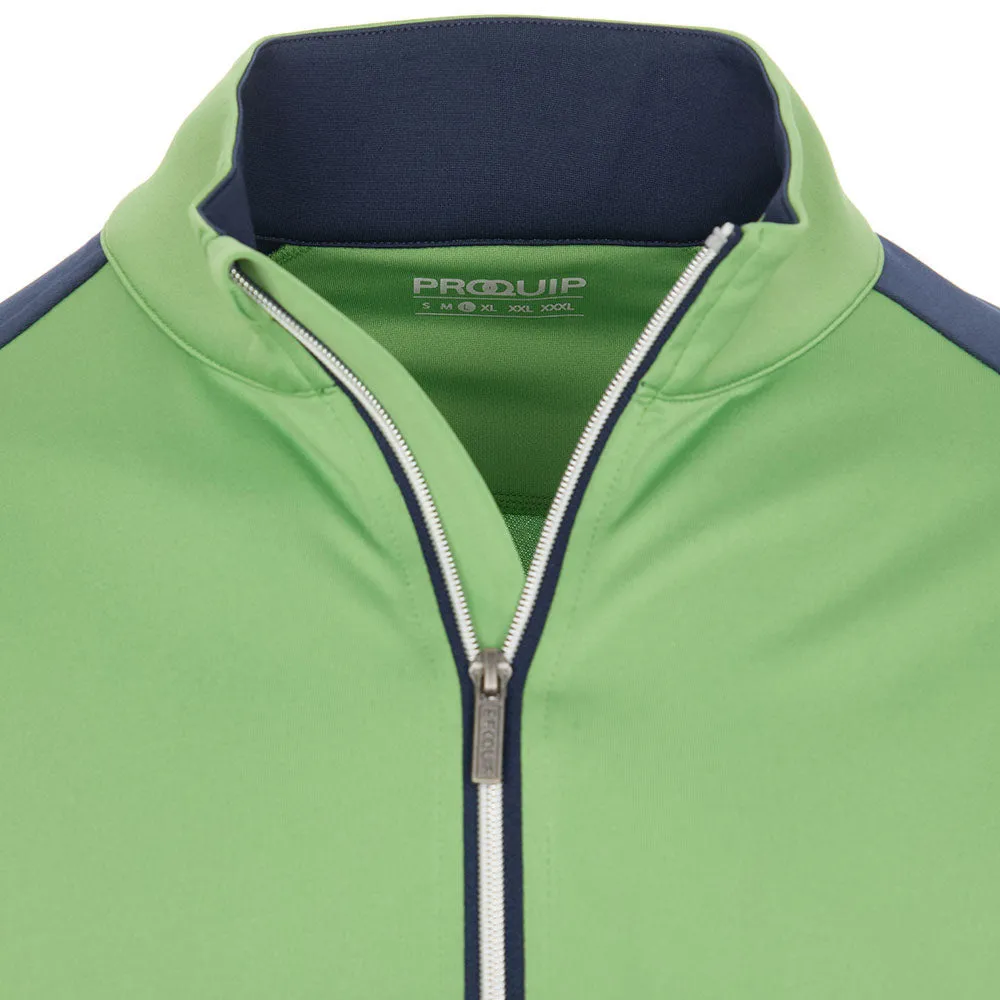 Step Out Boldly Holiday Sale Proquip Pro Tech 1/2 Zip Pullover - Green/Navy