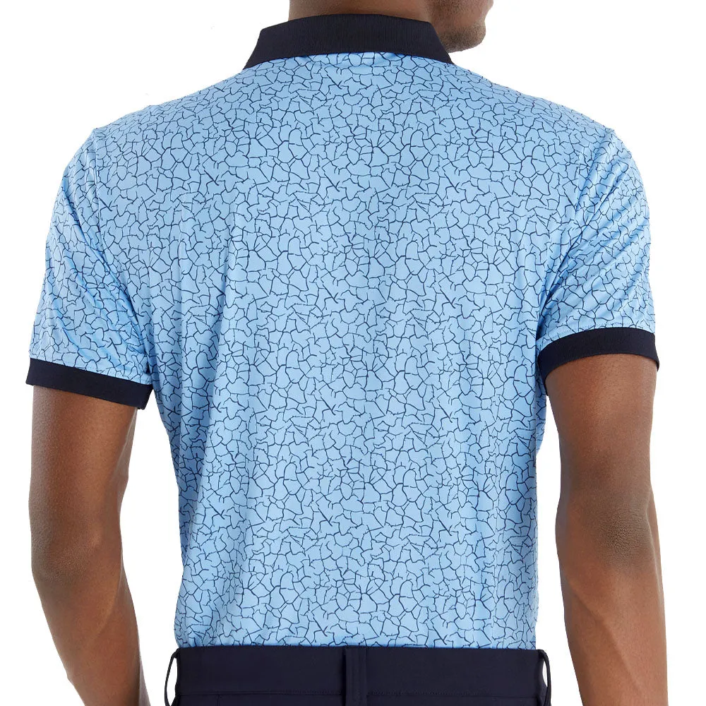 Calvin Klein Fracture Print Polo Shirt - Boy Blue Loud Looks, Smooth Moves Feel the Energy