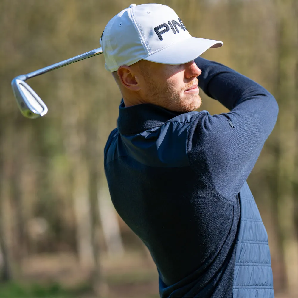 Unapologetically You Ping Connell 1/4 Zip Pullover - Navy