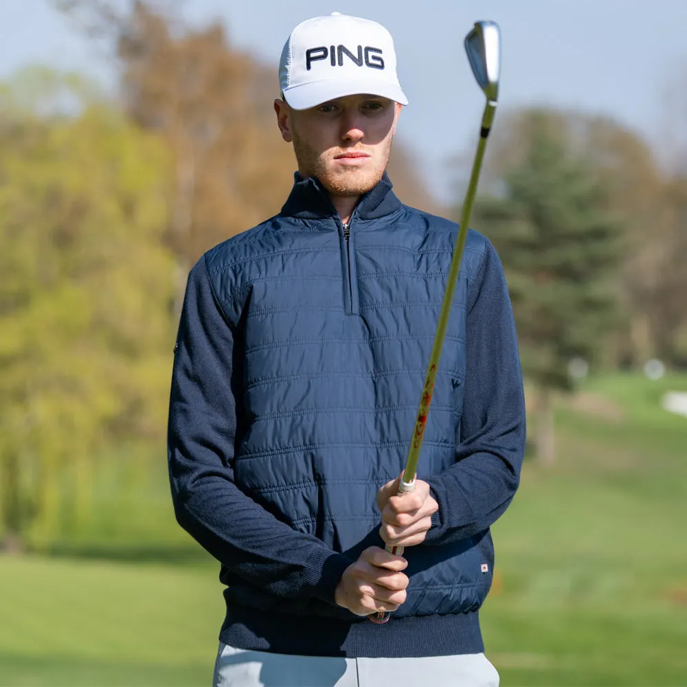 Ping Connell 1/4 Zip Pullover - Navy Fuel Your Fire Black Friday Sale