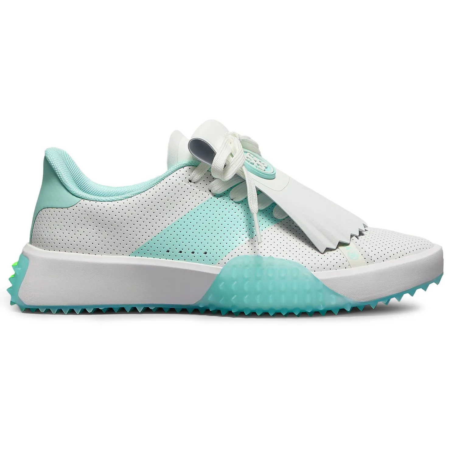 Great Value G/Fore Women'S G.112 Perforated Leather Kiltie Golf Shoes - Snow/Menthol