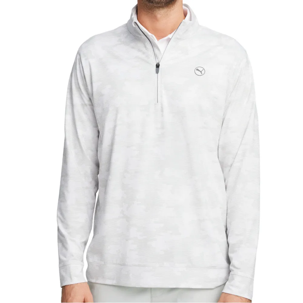 Black Friday Offer Make a Statement Puma Cloudspun Camo 1/4 Zip Pullover - White Glow