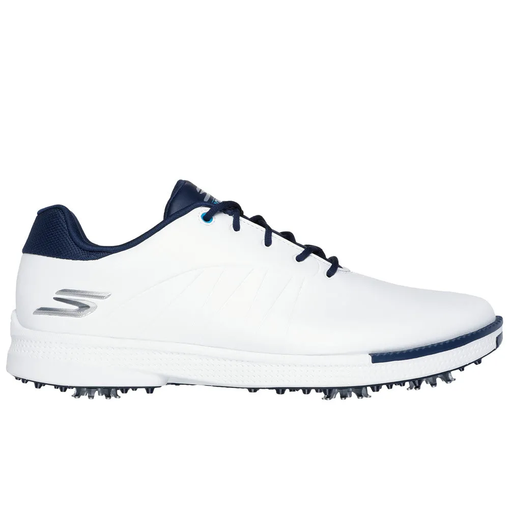Easter Sale Walk Tall Skechers Go Golf Tempo Mens Spiked Waterproof Shoes - White/Navy