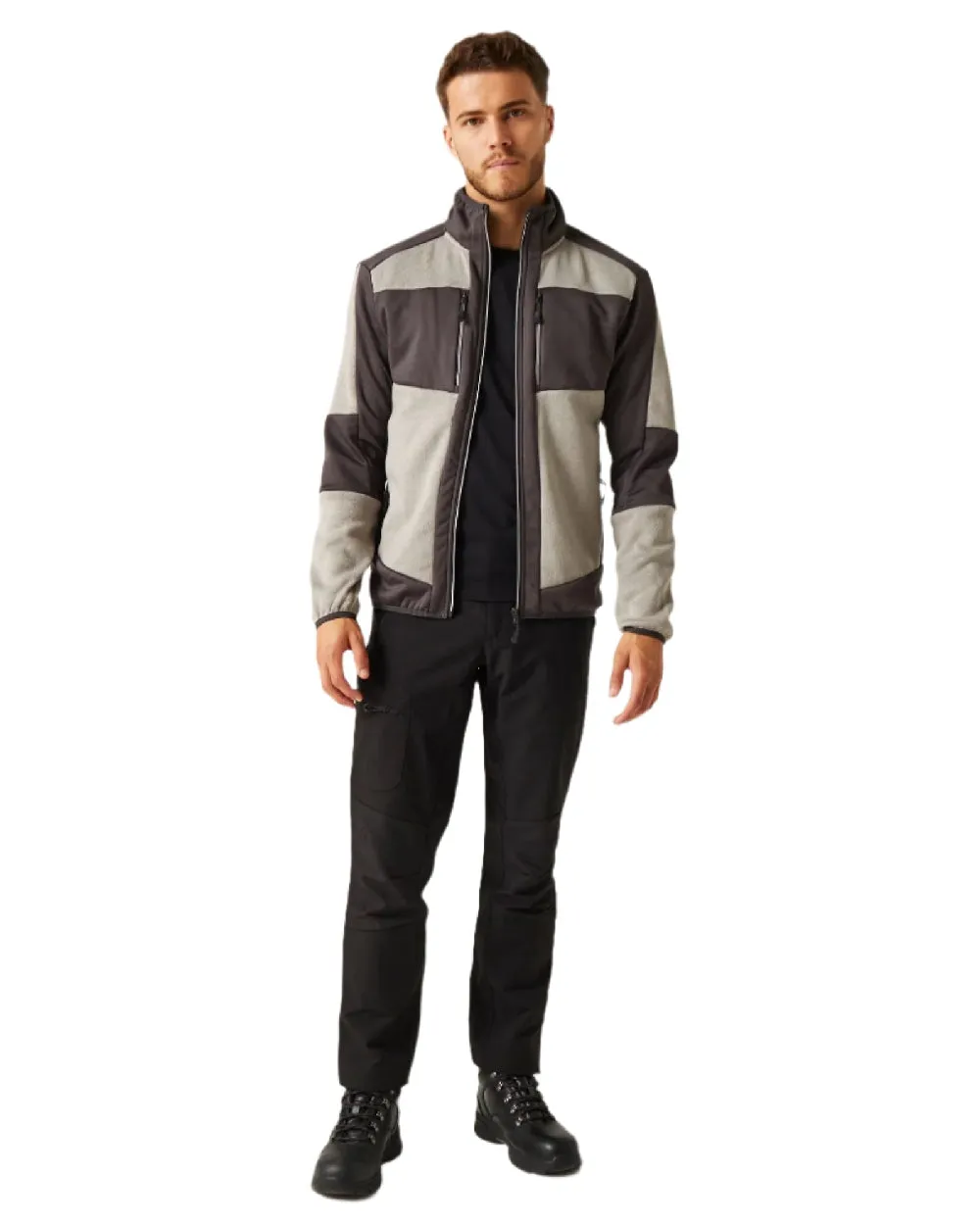 Regatta Mens E-Volve Stretch Midlayer Jacket Workwear Fleece Jackets