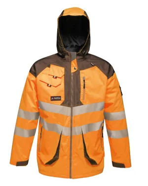 Regatta Mens Hi-Vis Waterproof Reflective Parka Jacket All-Purpose Men's Coats