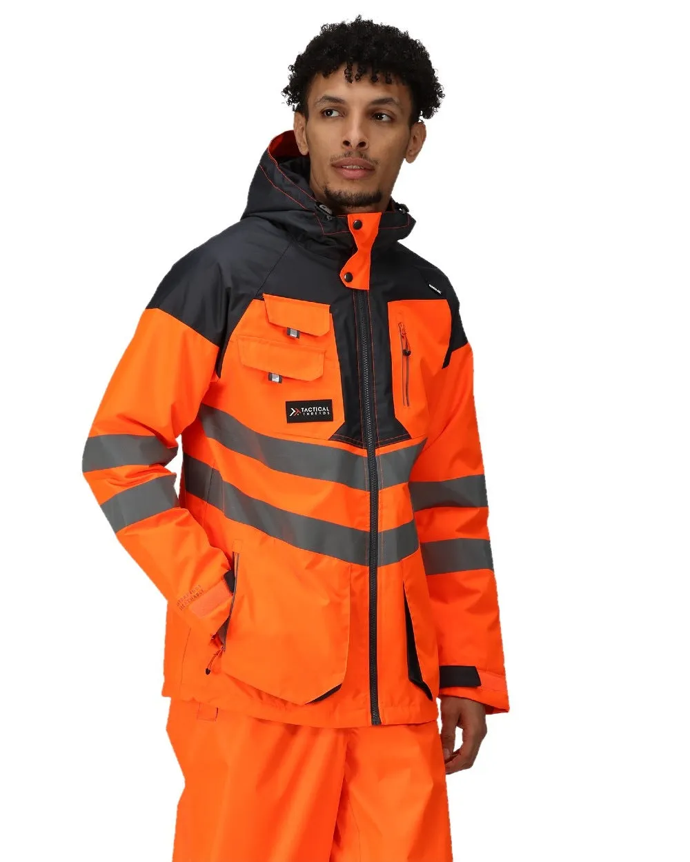 Regatta Mens Hi-Vis Waterproof Reflective Parka Jacket Men's Waterproof Jackets