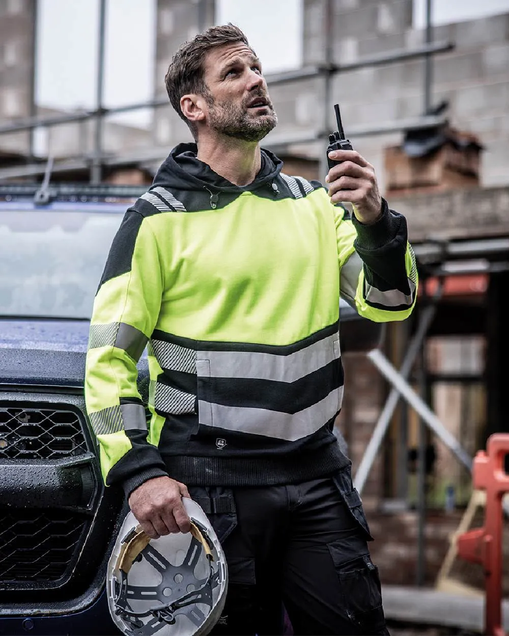 Regatta Mens Hi-Vis X-Pro Hoodie Class 2 Hooded Sweatshirts Men