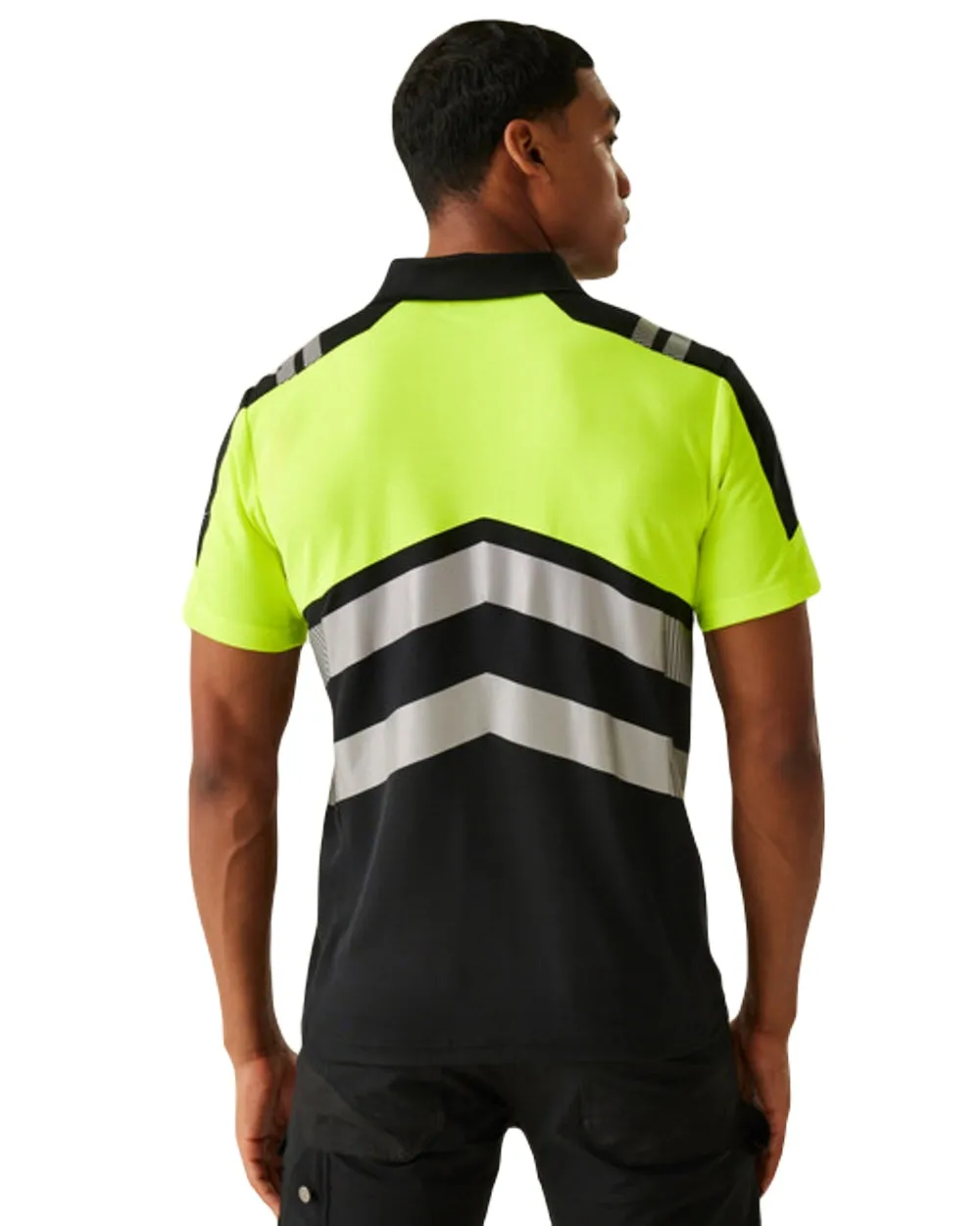 Regatta Mens Hi-Vis X-Pro Polo Class 1 Workwear Button Shirts