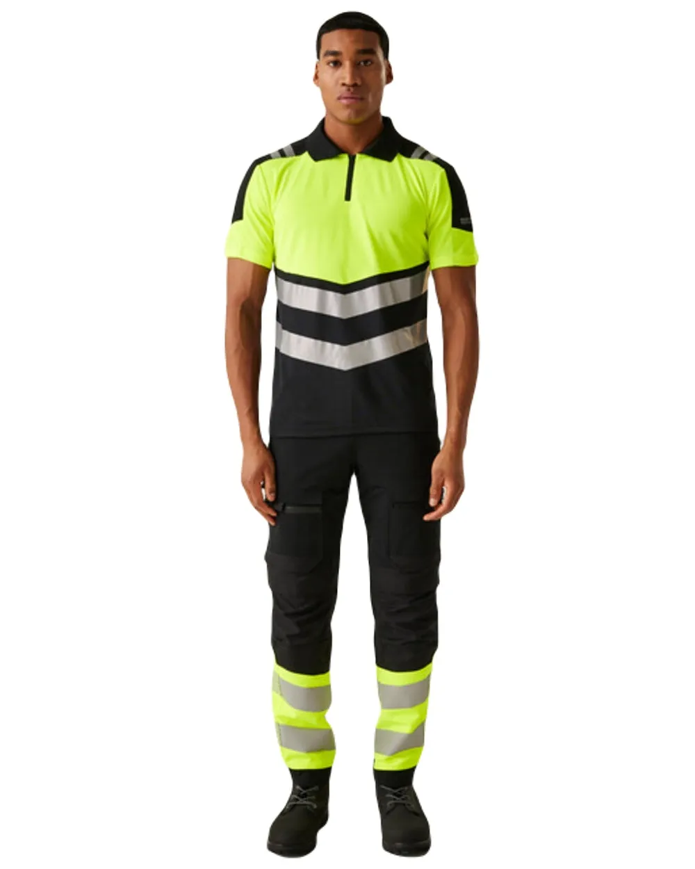 Regatta Mens Hi-Vis X-Pro Polo Class 1 Workwear Button Shirts